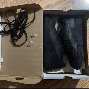 Youth big kids size 6 black Air Force ones